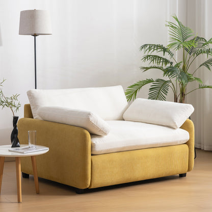 Oversized Chenille Single Sofa Chair