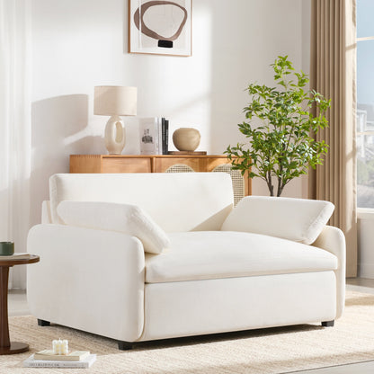 Oversized Chenille Single Sofa Chair