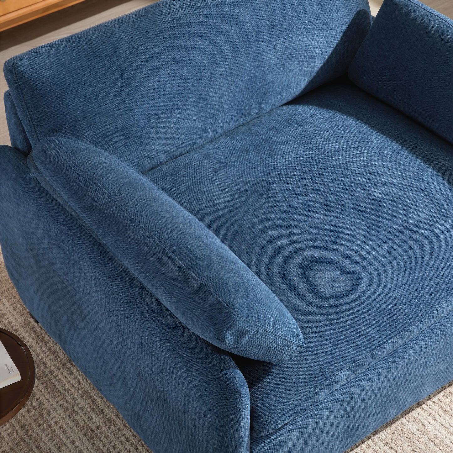 Oversized Chenille Single Sofa Chair