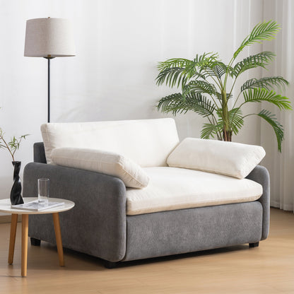 Oversized Chenille Single Sofa Chair