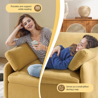 Oversized Chenille Single Sofa Chair