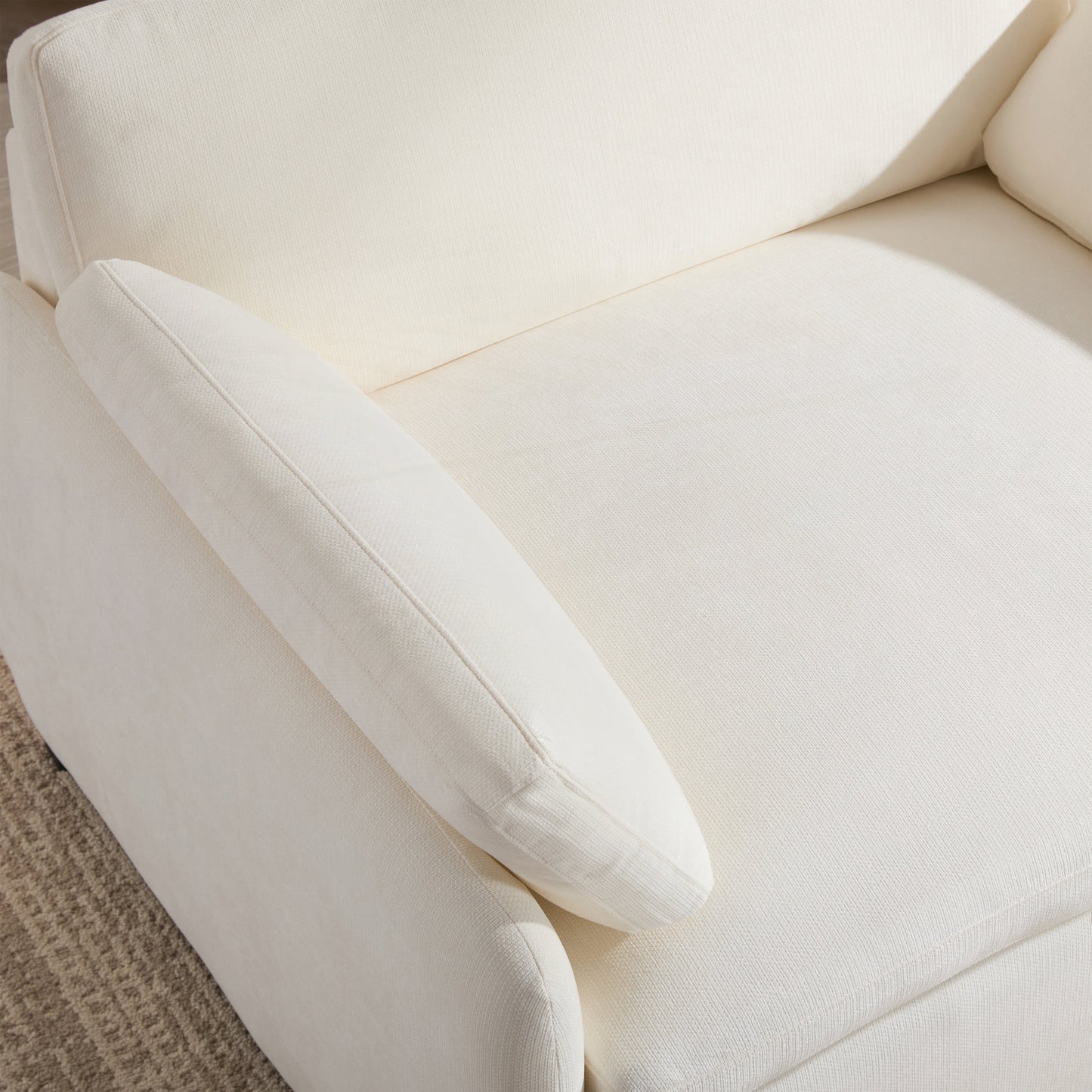 Oversized Chenille Single Sofa Chair