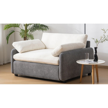 Oversized Chenille Single Sofa Chair