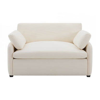 Oversized Chenille Single Sofa Chair