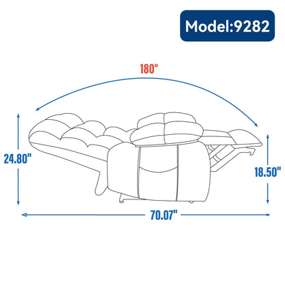 Oversized Dual Motor Power Lift Recliner with Massage, Lumbar Heat, Infinite Recline, and Tool-Free Assembly