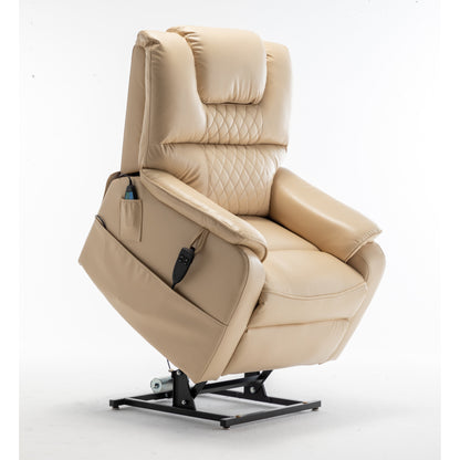 Oversized Electric Lift Recliner with OKIN Motor, Infinite Recline to 180°, Extra-Wide Seat, and Convenient Side Storage