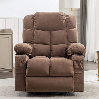 Oversized Massage Rocker Recliner Chair with 2 Cup Holders