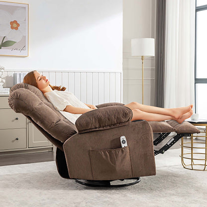 Oversized Massage Rocker Recliner Chair with 2 Cup Holders