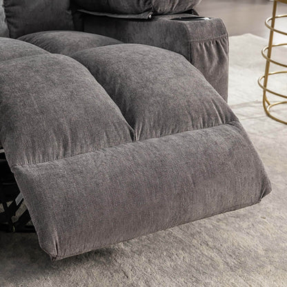 Oversized Massage Rocker Recliner Chair with 2 Cup Holders