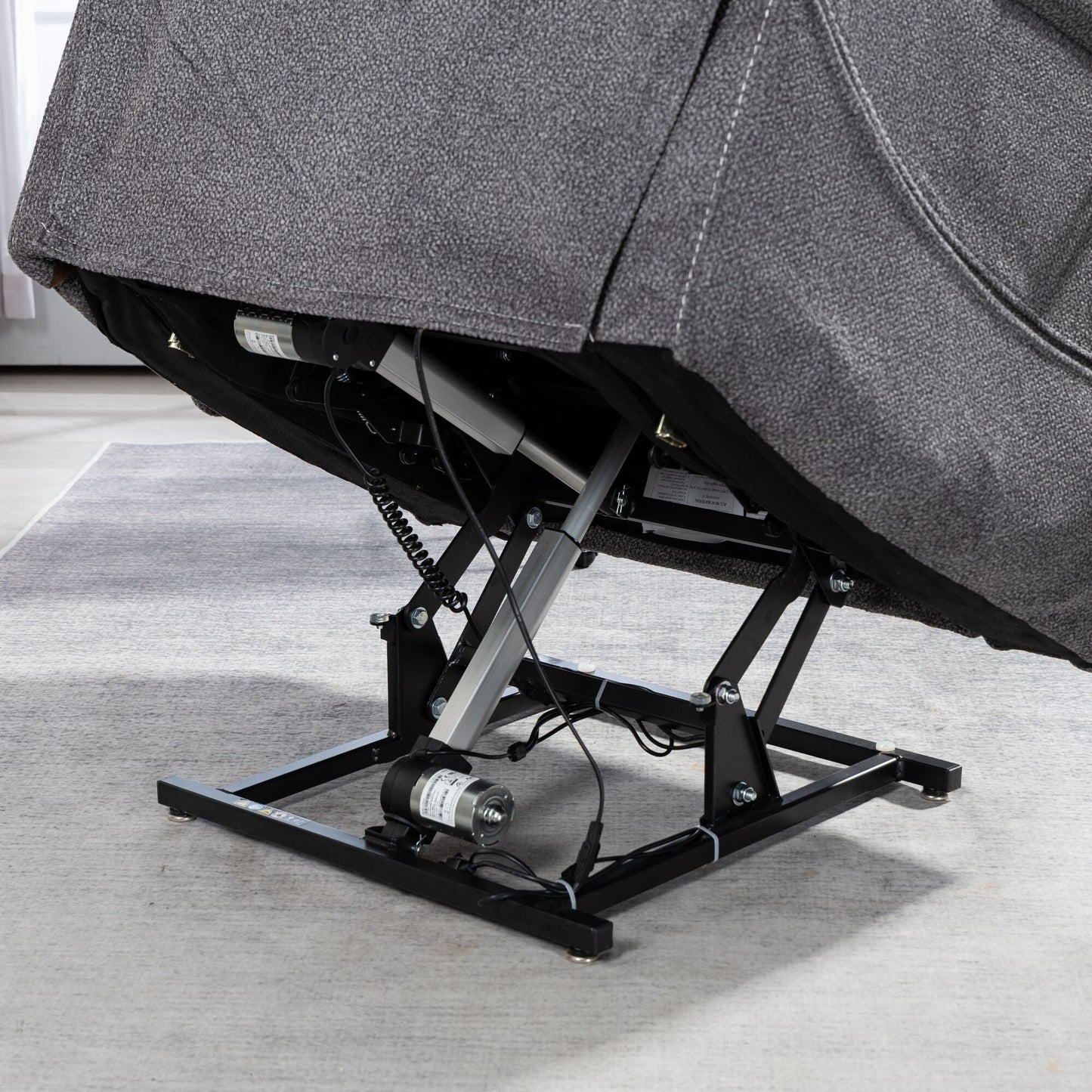 Oversized Power Lift Recliner Chair Heat  Massage, 180 Lying Flat