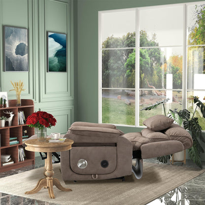 Oversized Power Lift Recliner Chair Heat  Massage, 180 Lying Flat