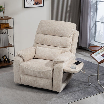 Oversized Power Lift Recliner Chair Heat  Massage, 180 Lying Flat