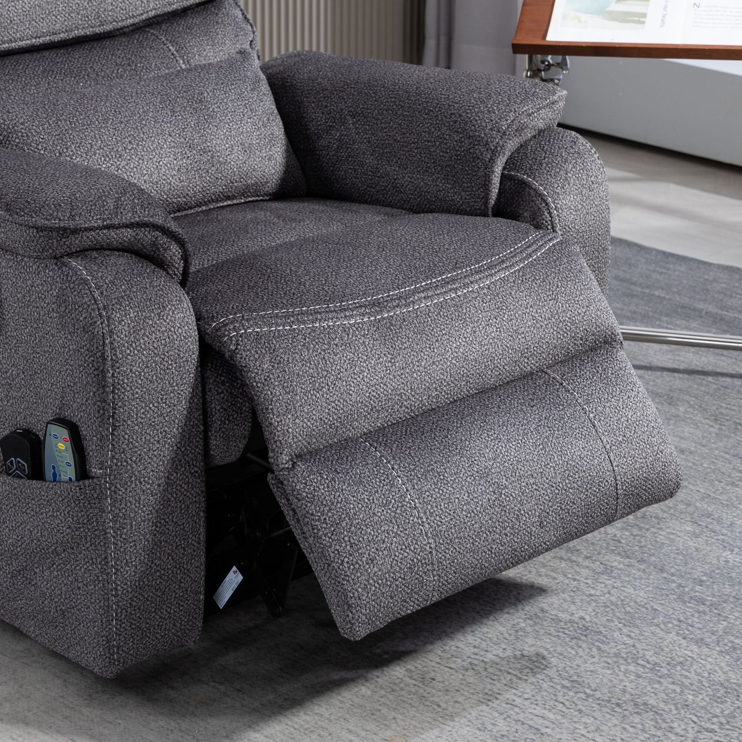 Oversized Power Lift Recliner Chair Heat  Massage, 180 Lying Flat