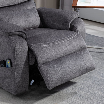 Oversized Power Lift Recliner Chair Heat  Massage, 180 Lying Flat