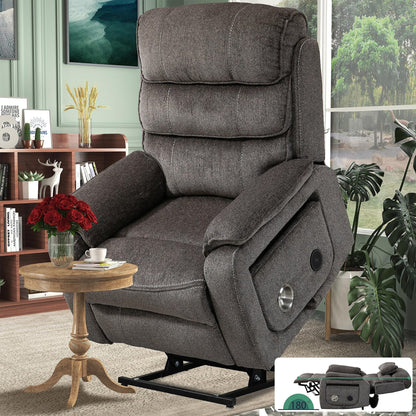 Oversized Power Lift Recliner Chair Heat  Massage, 180 Lying Flat