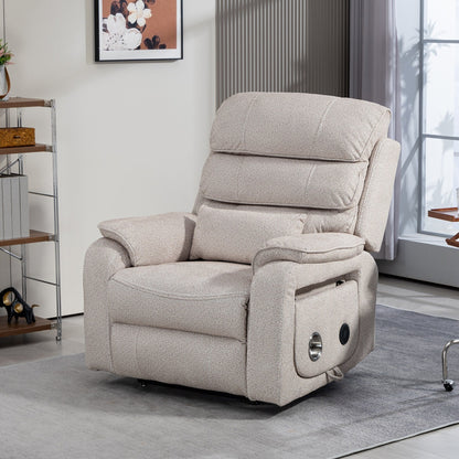 Oversized Power Lift Recliner Chair Heat  Massage, 180 Lying Flat