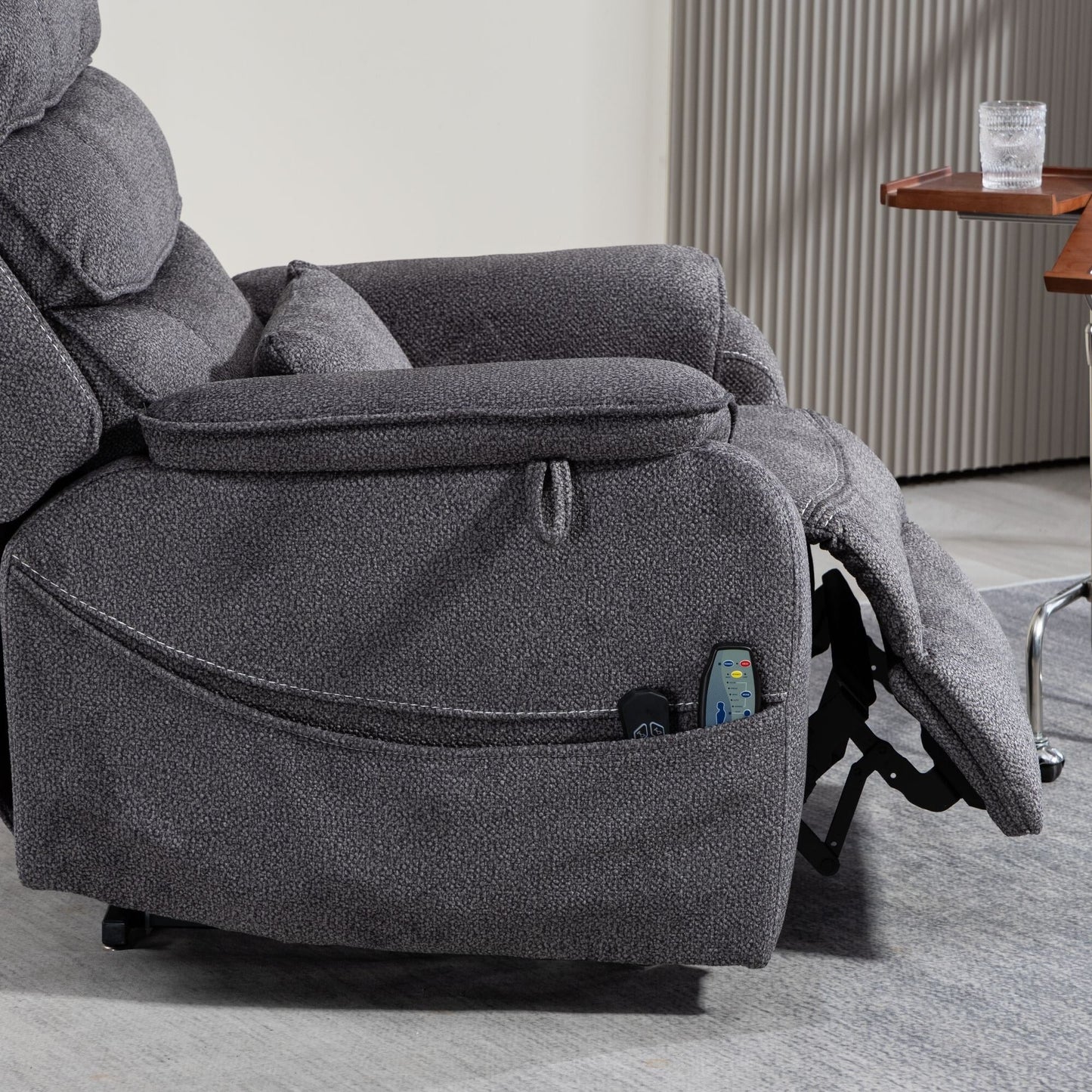 Oversized Power Lift Recliner Chair Heat  Massage, 180 Lying Flat