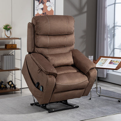 Oversized Power Lift Recliner Chair Heat  Massage, 180 Lying Flat