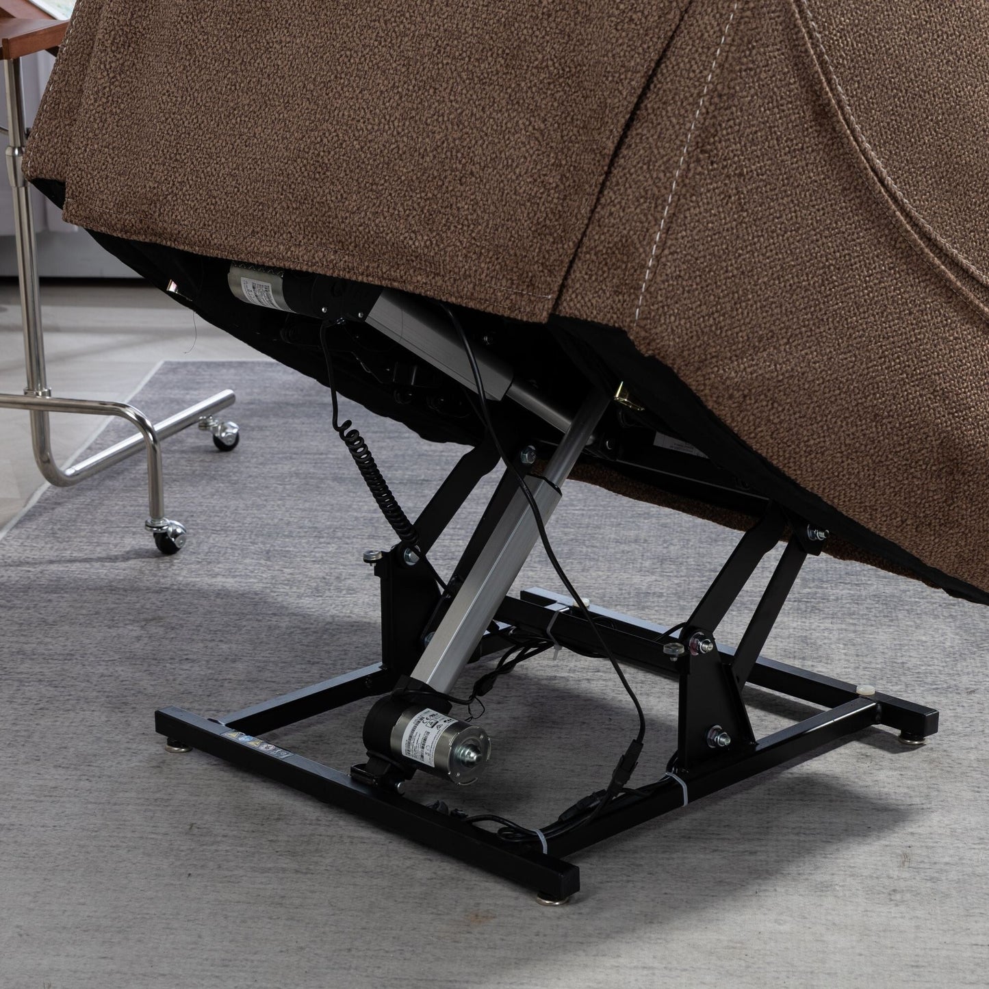 Oversized Power Lift Recliner Chair Heat  Massage, 180 Lying Flat