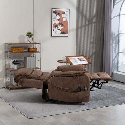 Oversized Power Lift Recliner Chair Heat  Massage, 180 Lying Flat