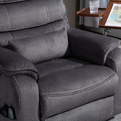 Oversized Power Lift Recliner Chair Heat  Massage, 180 Lying Flat