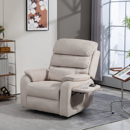 Oversized Power Lift Recliner Chair Heat  Massage, 180 Lying Flat