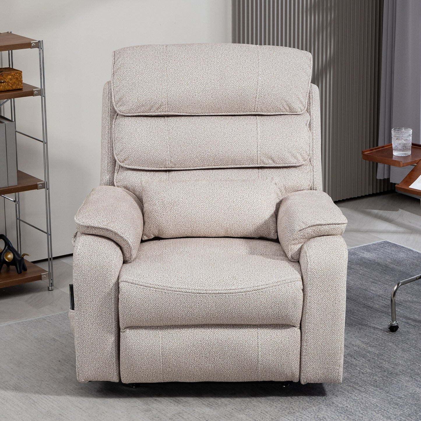 Oversized Power Lift Recliner Chair Heat  Massage, 180 Lying Flat