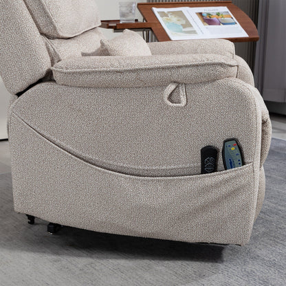 Oversized Power Lift Recliner Chair Heat  Massage, 180 Lying Flat