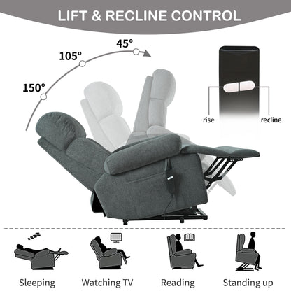 Oversized Power Lift Recliner Chair for Elderly