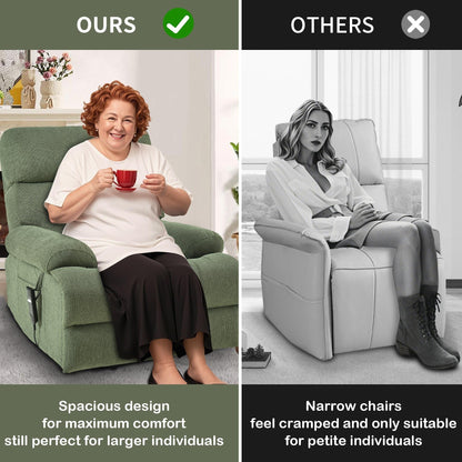 Oversized Power Lift Recliner Chair for Elderly