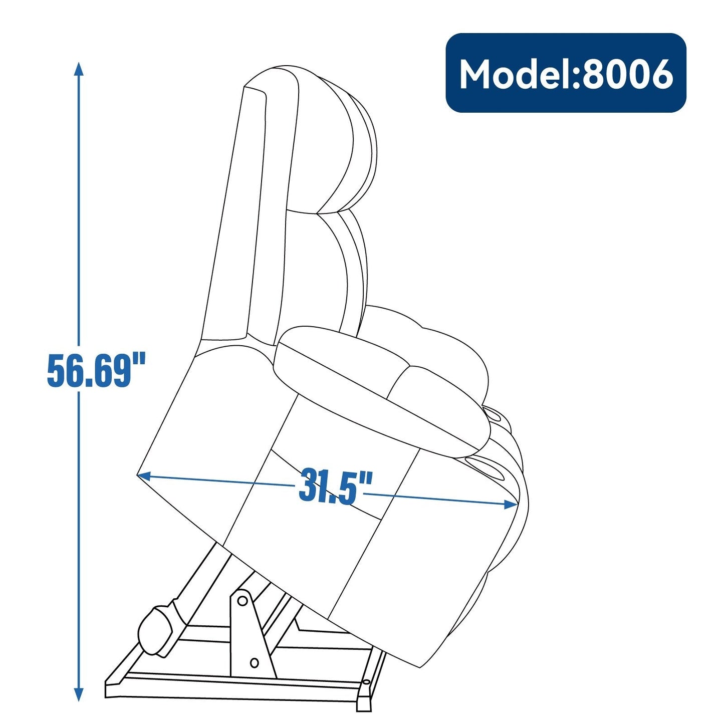 Oversized Power Lift Recliner Chair with Dual Motor, Massage & Lumbar Heat, Chenille Upholstery, Dual Cup Holders & Side Pockets