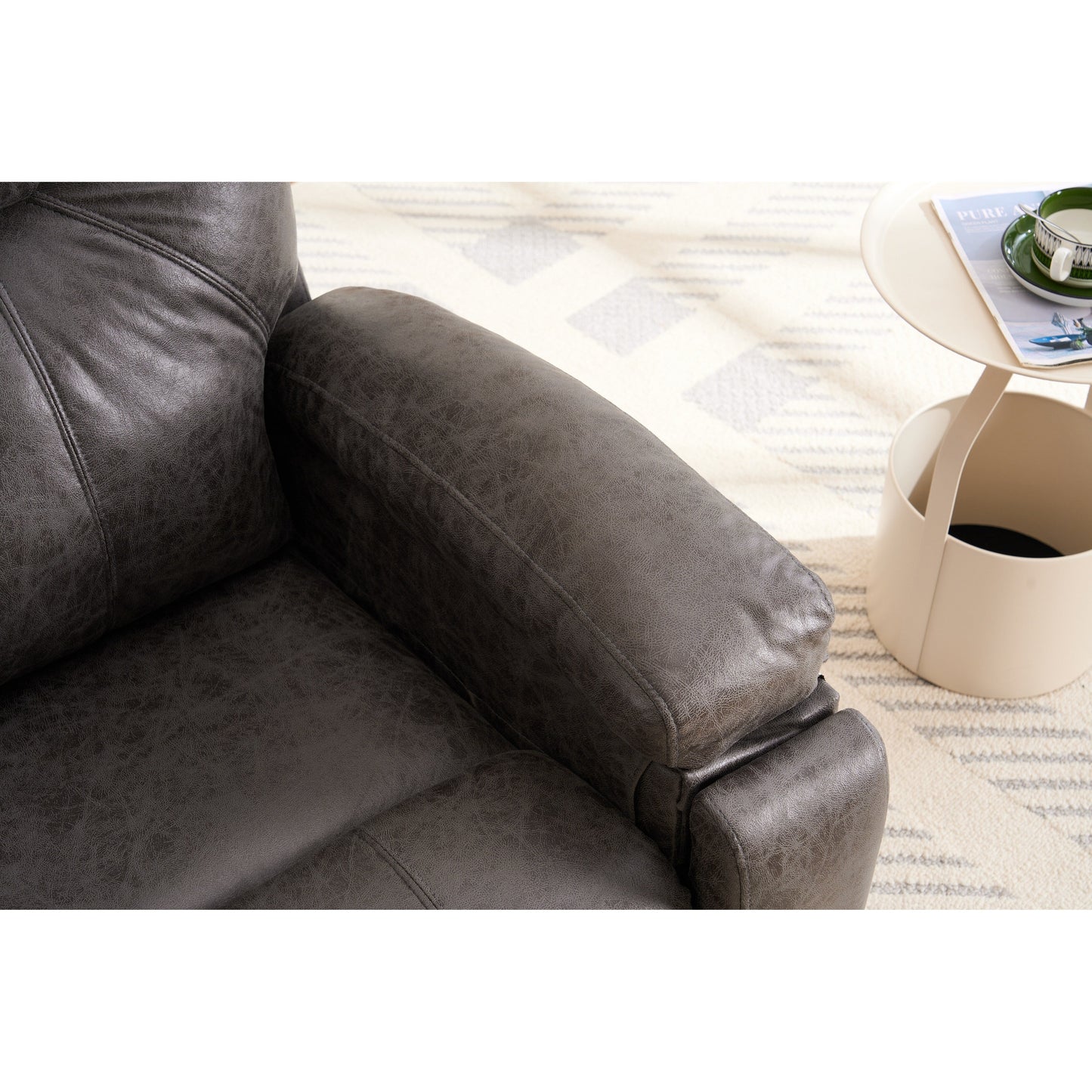 Oversized Power Lift Recliner Chair with Silent Electric Motor and Massage Function, Tool-Free Assembly