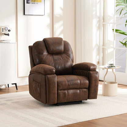 Oversized Power Lift Recliner Chair with Silent Motor & Massage