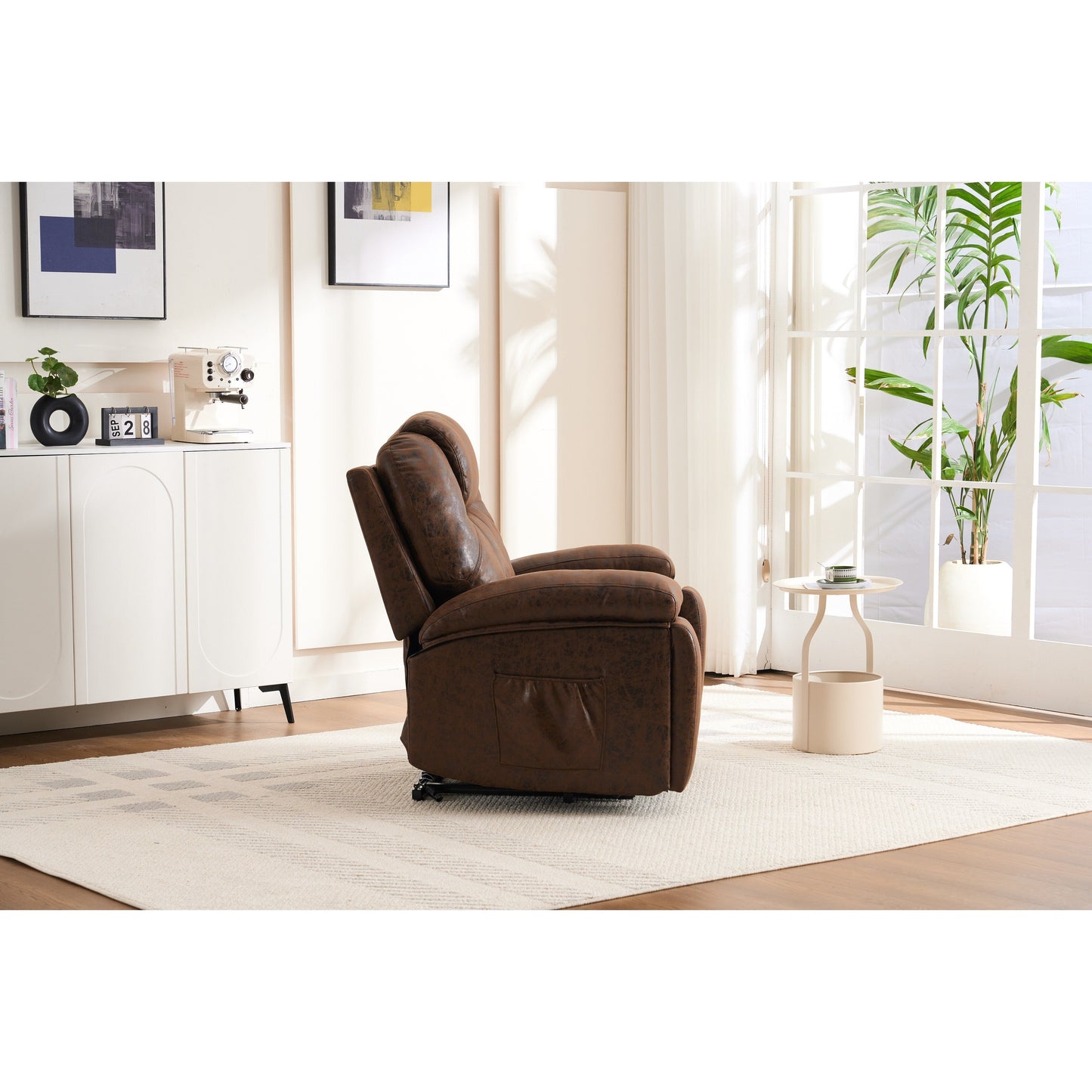 Oversized Power Lift Recliner Chair with Silent Motor & Massage
