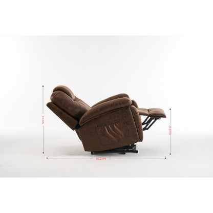 Oversized Power Lift Recliner Chair with Silent Motor & Massage