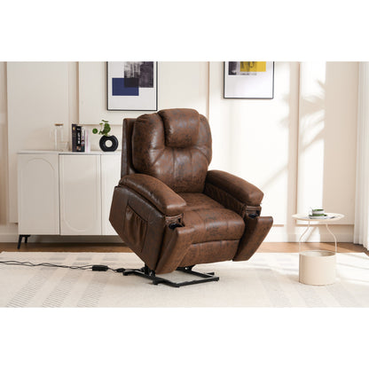 Oversized Power Lift Recliner Chair with Silent Motor & Massage