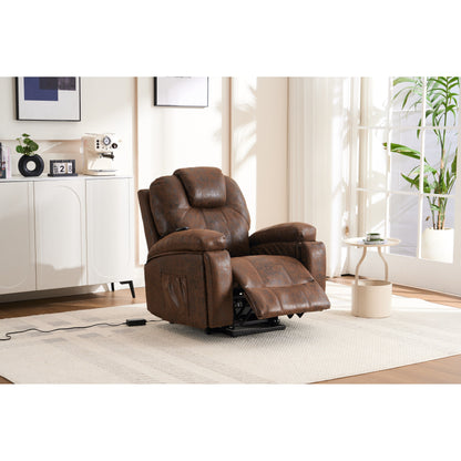 Oversized Power Lift Recliner Chair with Silent Motor & Massage