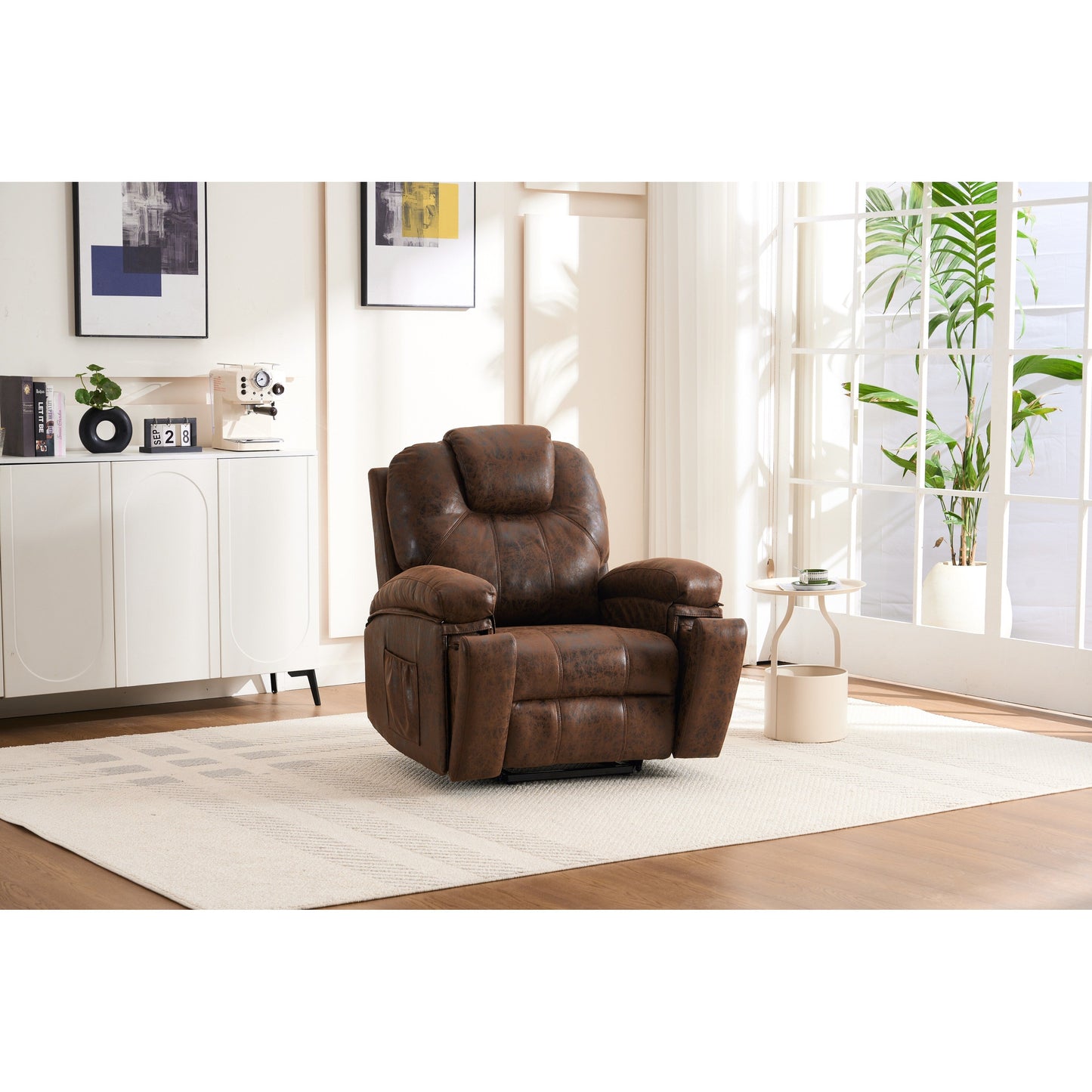 Oversized Power Lift Recliner Chair with Silent Motor & Massage
