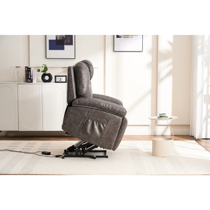 Oversized Power Lift Recliner Chair with Silent Motor & Massage