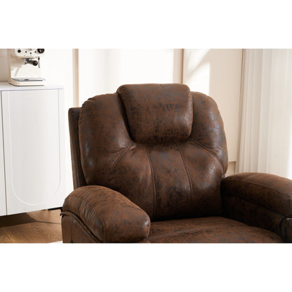 Oversized Single Sofa Adjustable Swivel Armchair with Side Pockets for Living Room Meeting Room Bedroom