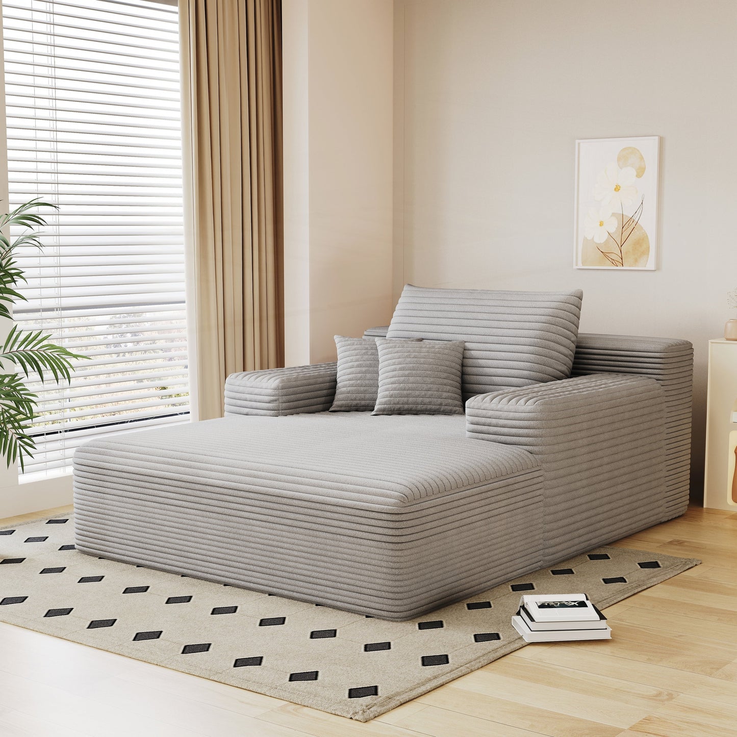 Oversized Upholstered Sofa Bed