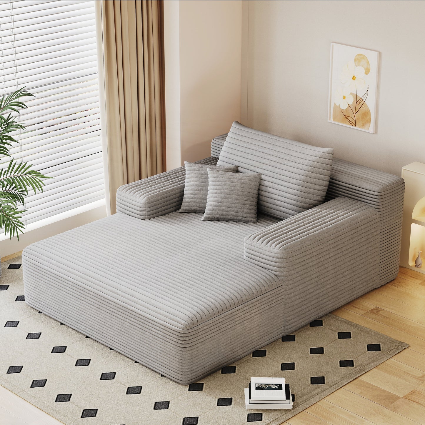 Oversized Upholstered Sofa Bed