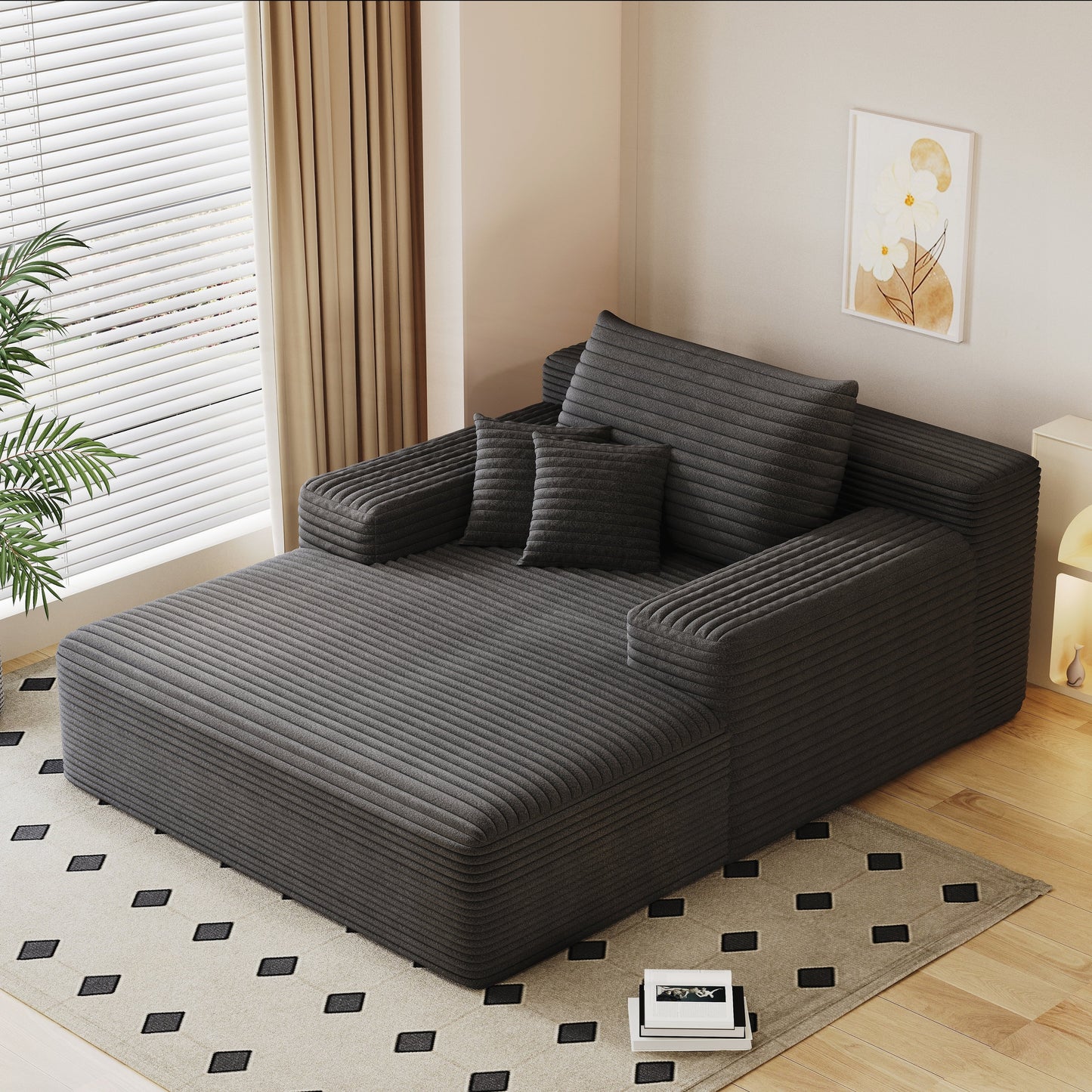 Oversized Upholstered Sofa Bed