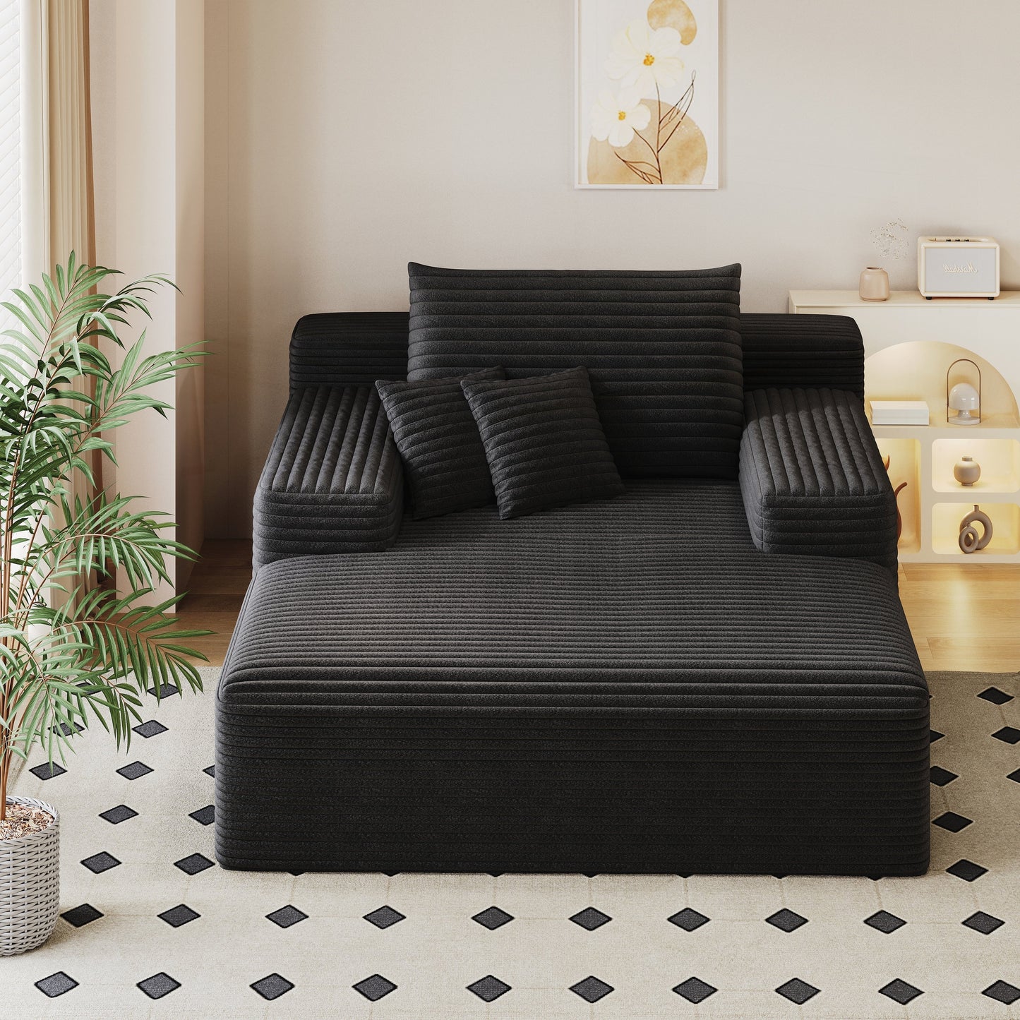Oversized Upholstered Sofa Bed