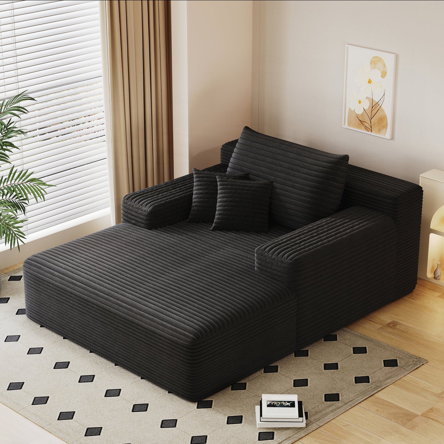 Oversized Upholstered Sofa Bed