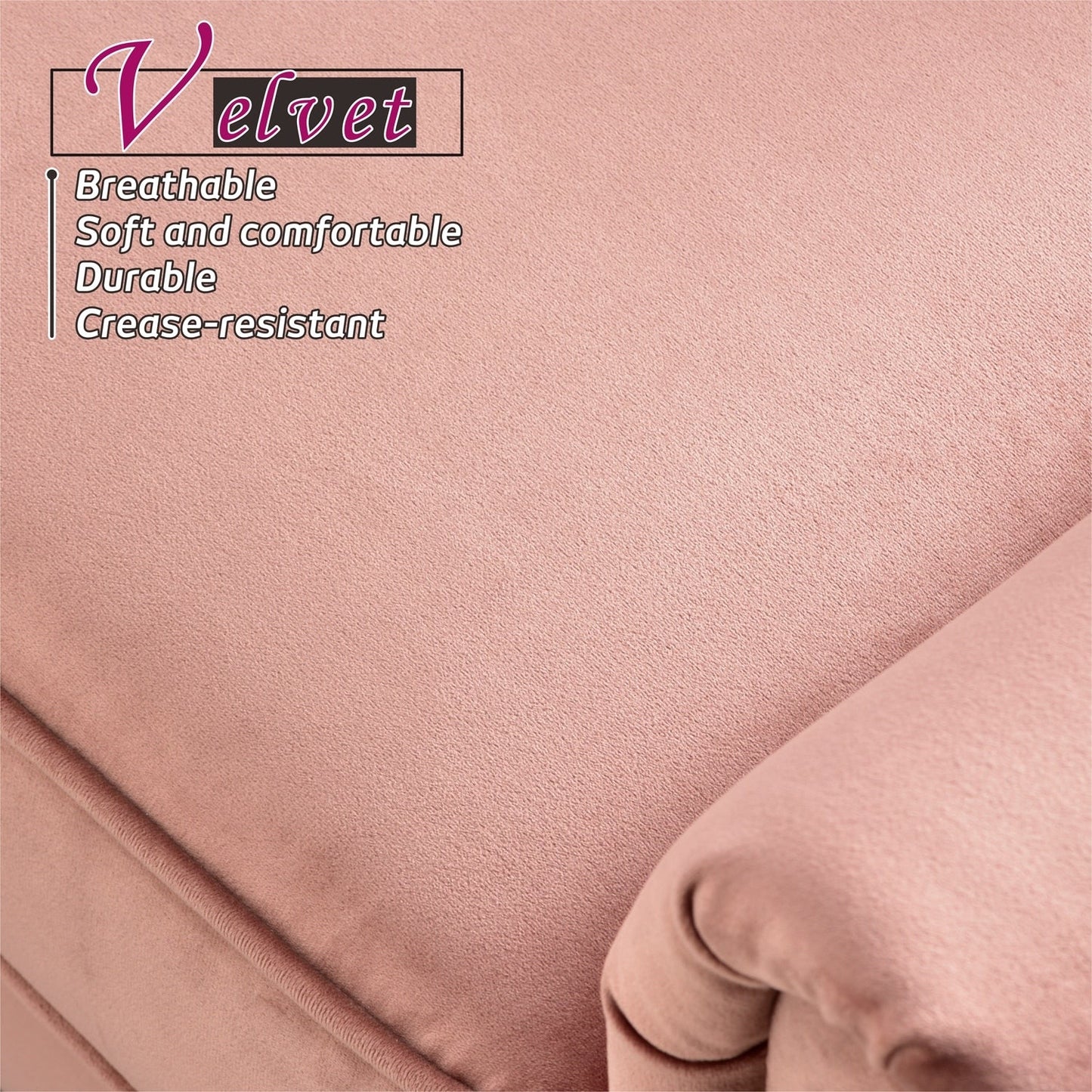 OVIOS Upholstered Mid-century Sofa
