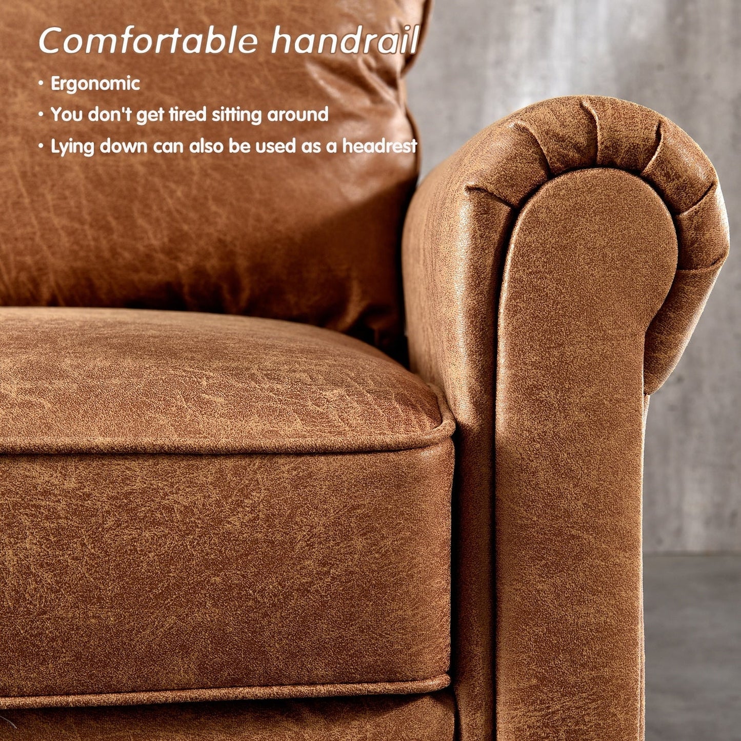 OVIOS Upholstered Mid-century Sofa