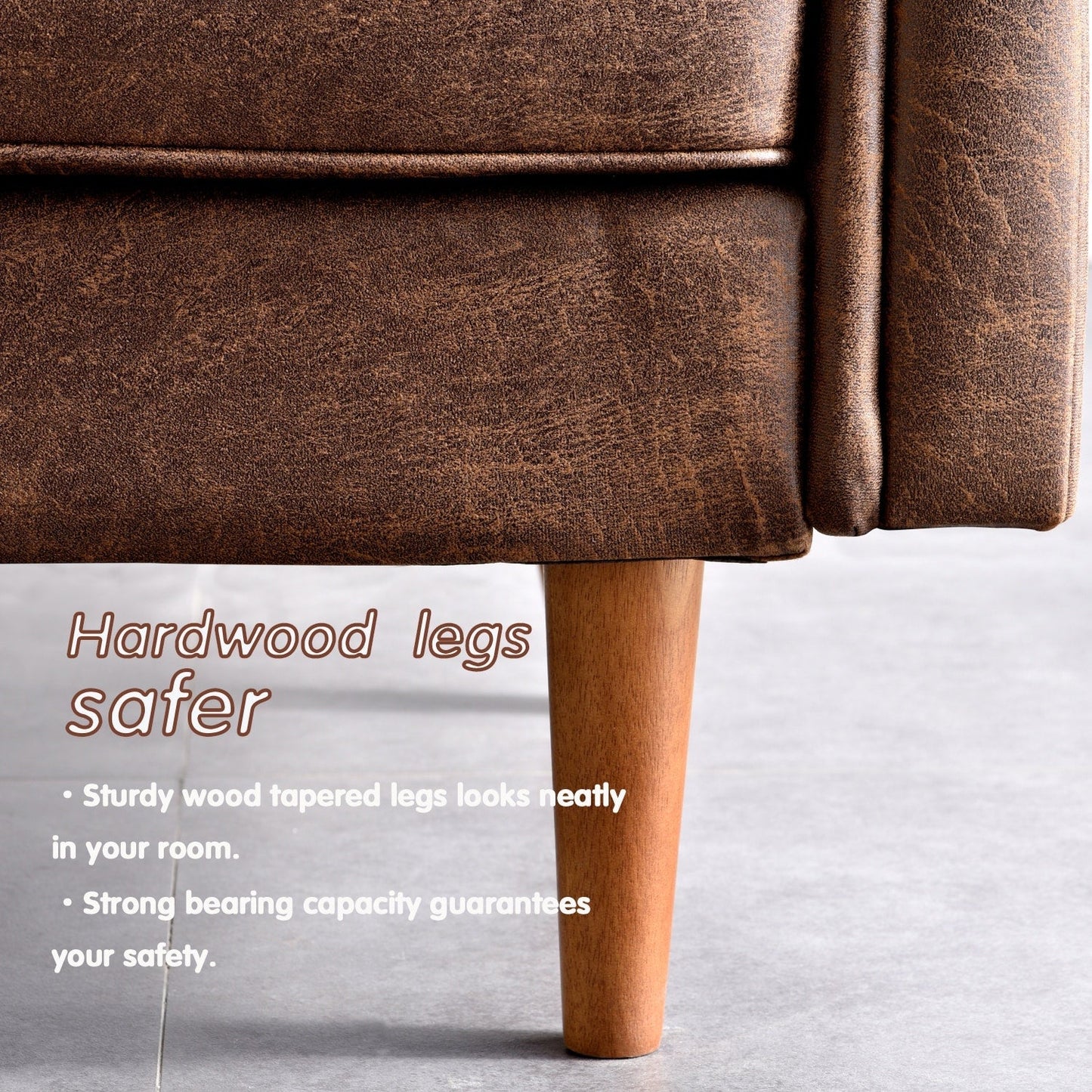 OVIOS Upholstered Mid-century Sofa