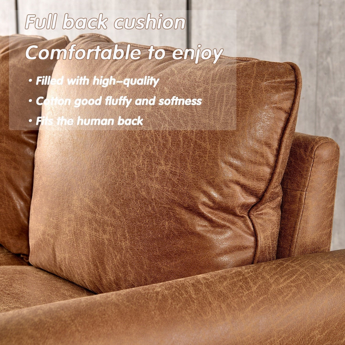 OVIOS Upholstered Mid-century Sofa
