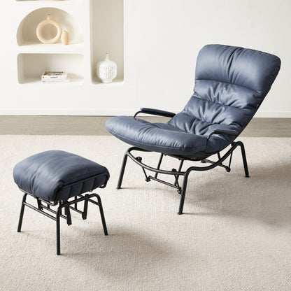 OVIOS Living Room Accent Chair Rocking Recliner Chair with Ottoman